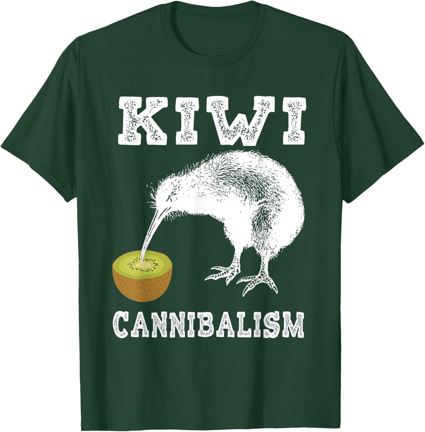 Kiwi Cannibalism Shirt | Cute Cannibalistic Bird Gift T-Shirt - T-Shirt | Forest