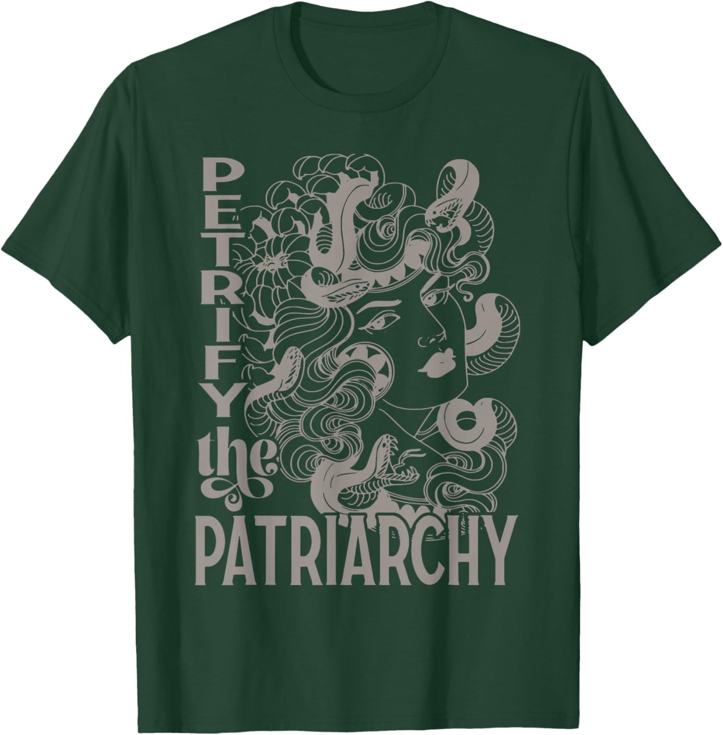 Petrify The Patriarchy Medusa T-Shirt - T-Shirt | Forest
