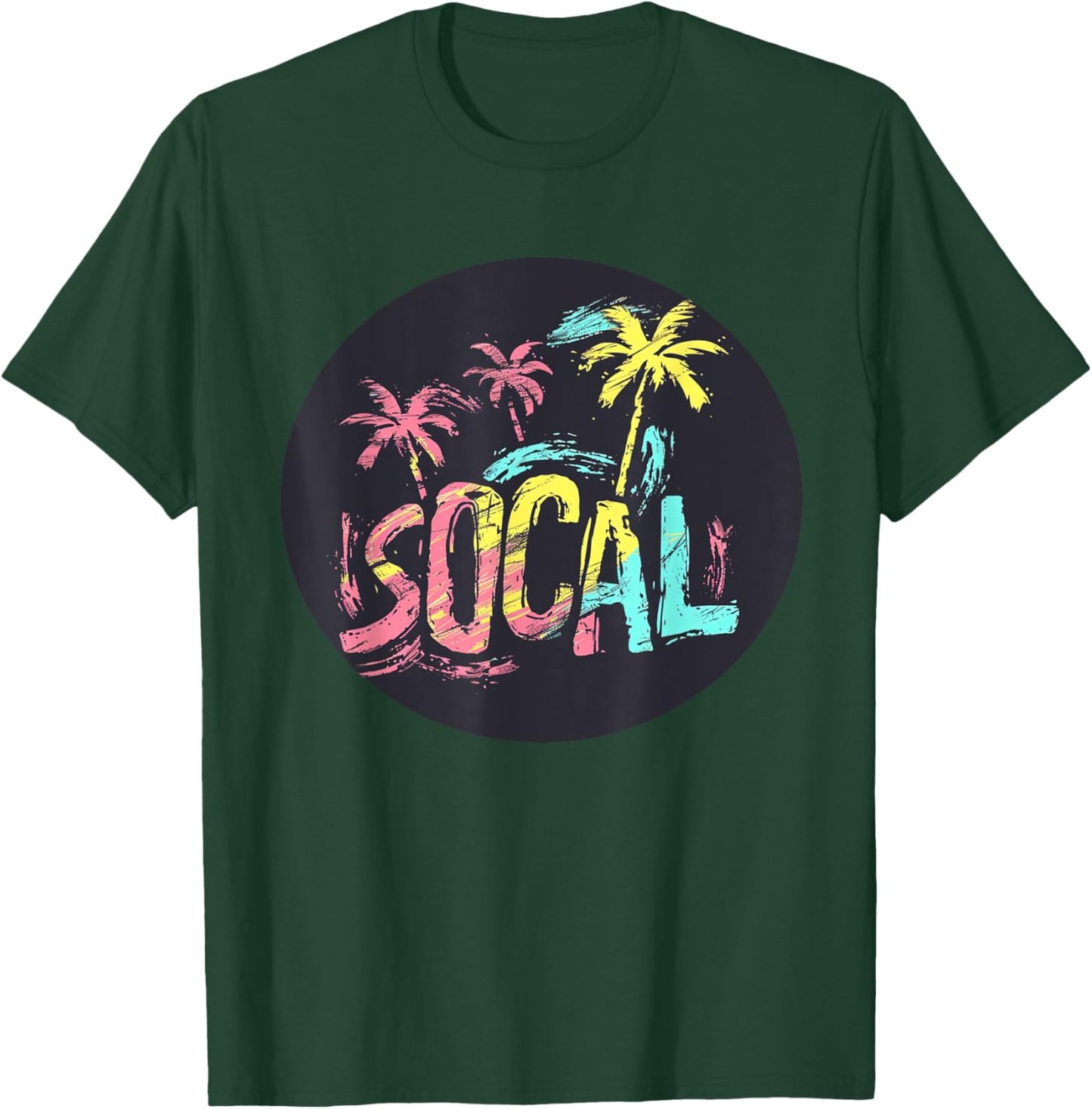 Cool Multicolor SoCal Southern California Costume T-Shirt - T-Shirt | Forest