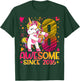 8 Years Old Flossing Unicorn Gifts 8th Birthday Girl Party T-Shirt - T-Shirt | Forest