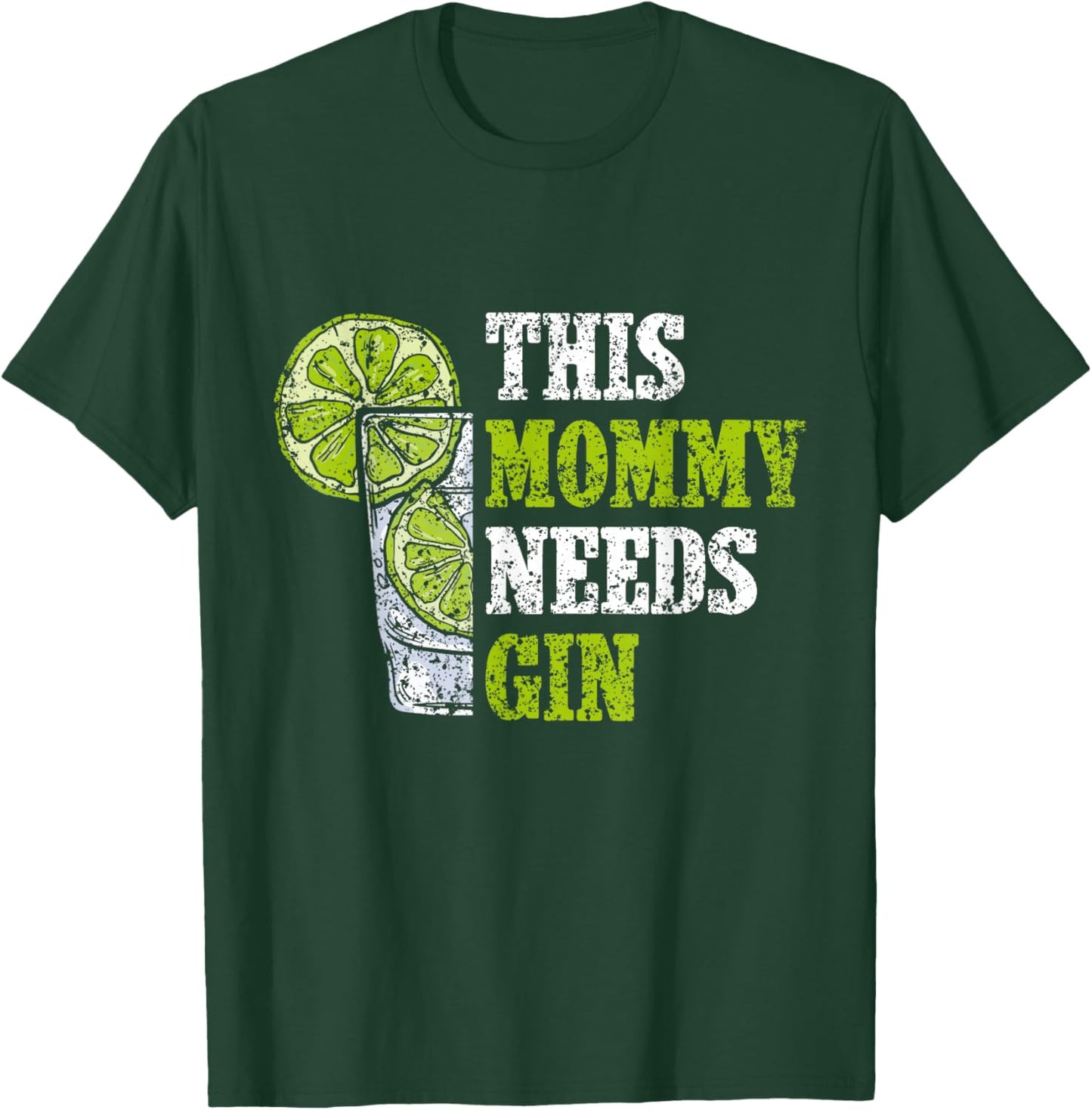 Diese Mami Needs Gin Drinking Drinking Gins Lovers Gin T-Shirt - T-Shirt | Forest