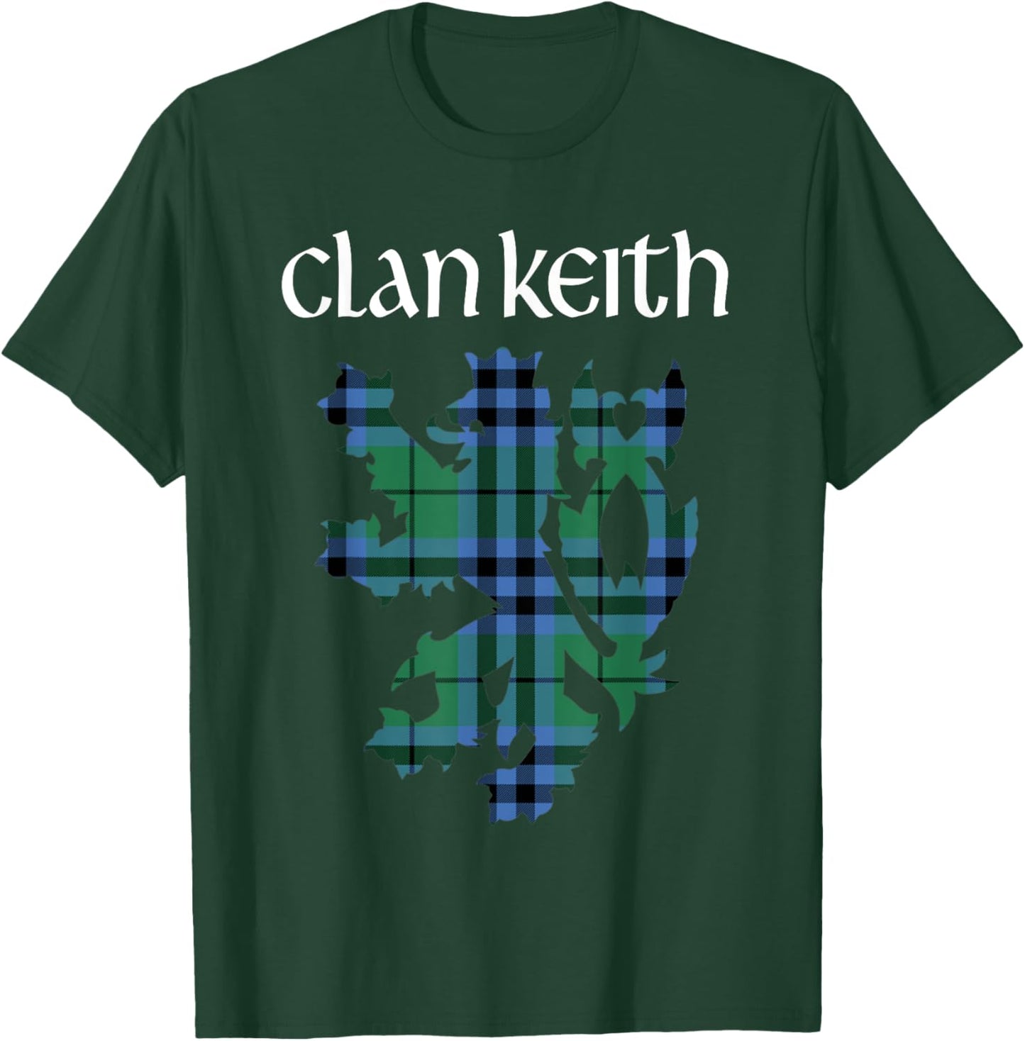 Clan Keith Tartan Scottish Family Name Scotland Pride T-Shirt - T-Shirt | Forest