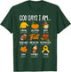 God Says I Am Fall Vibes Autumn Christian Women Men Kids T-Shirt - T-Shirt | Forest