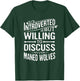 Introverted But Willing To Discuss Maned Wolves Funny T-Shirt - T-Shirt | Forest