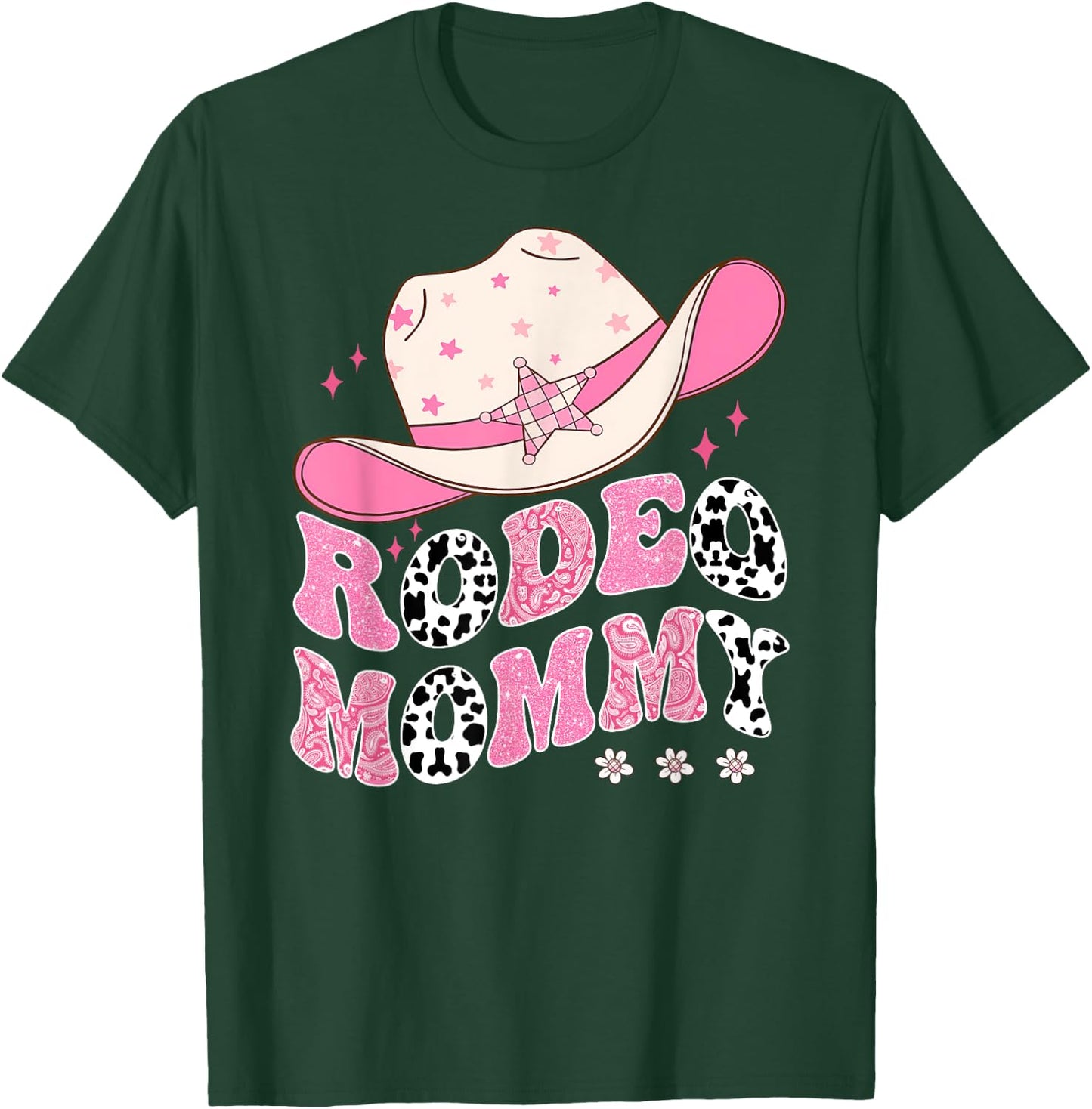 Rodeo Mommy Pink CowGirl 1St Birthday Family Matching T-Shirt - T-Shirt | Forest