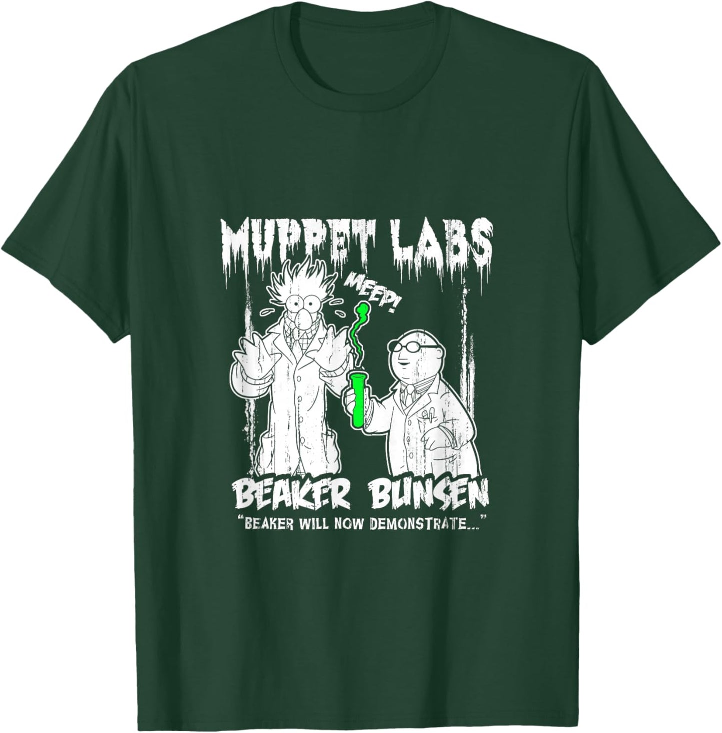 Disney The Muppets Beaker & Bunsen Vintage Muppet Labs T-Shirt - T-Shirt | Forest