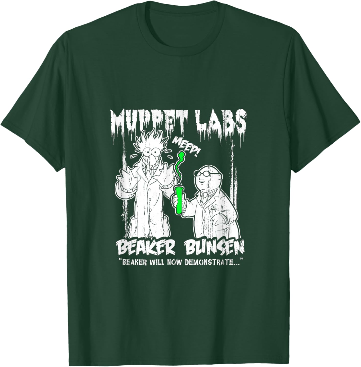 Disney The Muppets Beaker & Bunsen Vintage Muppet Labs T-Shirt - T-Shirt | Forest