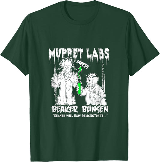 Disney The Muppets Beaker & Bunsen Vintage Muppet Labs T-Shirt - T-Shirt | Forest
