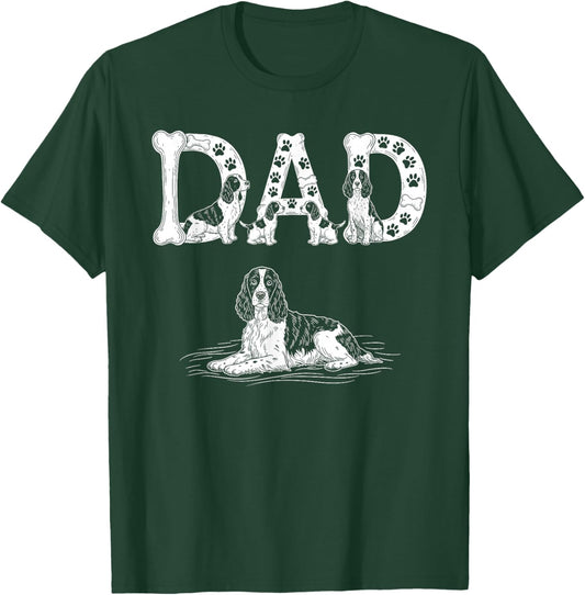 English Springer Spaniel Dad Father Father's Day T-Shirt - T-Shirt | Forest