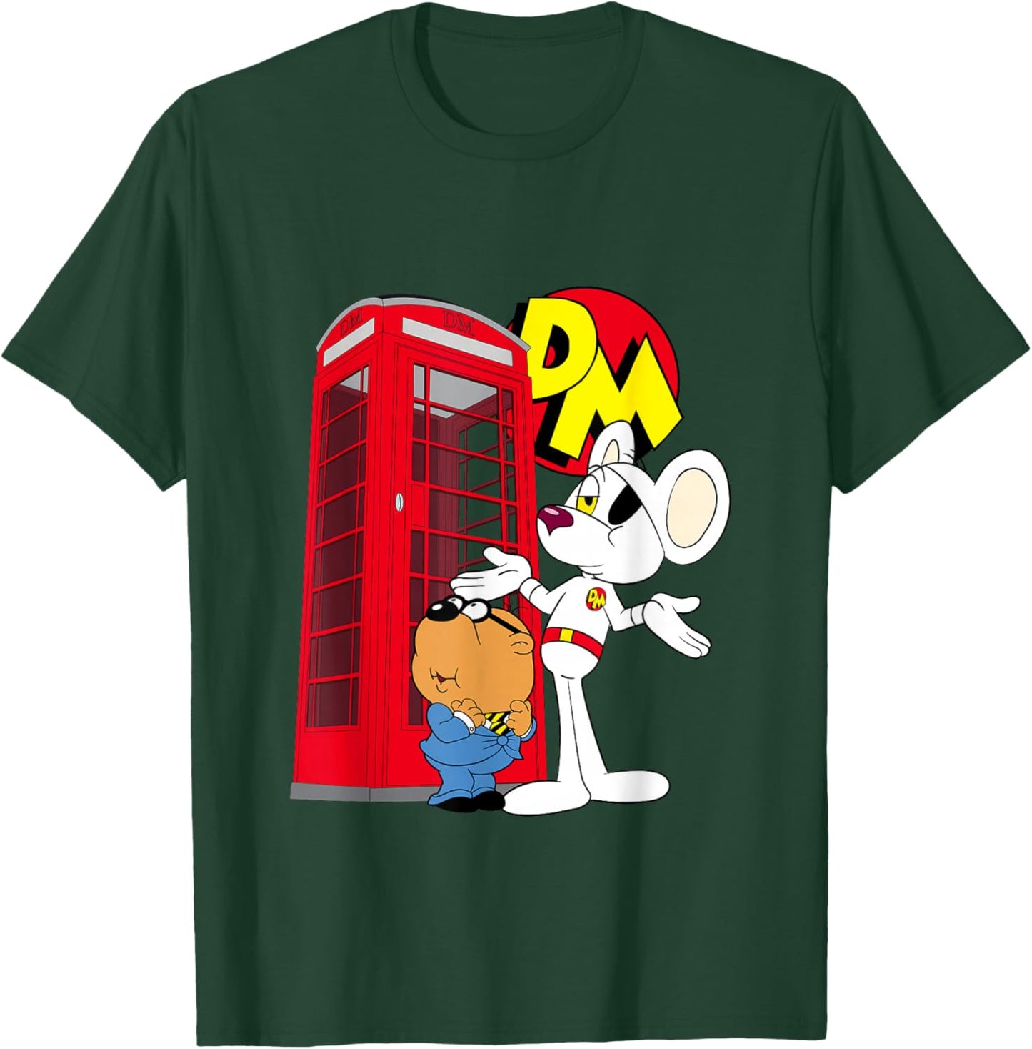 Danger Mouse Red Telephone Box T-Shirt - T-Shirt | Forest