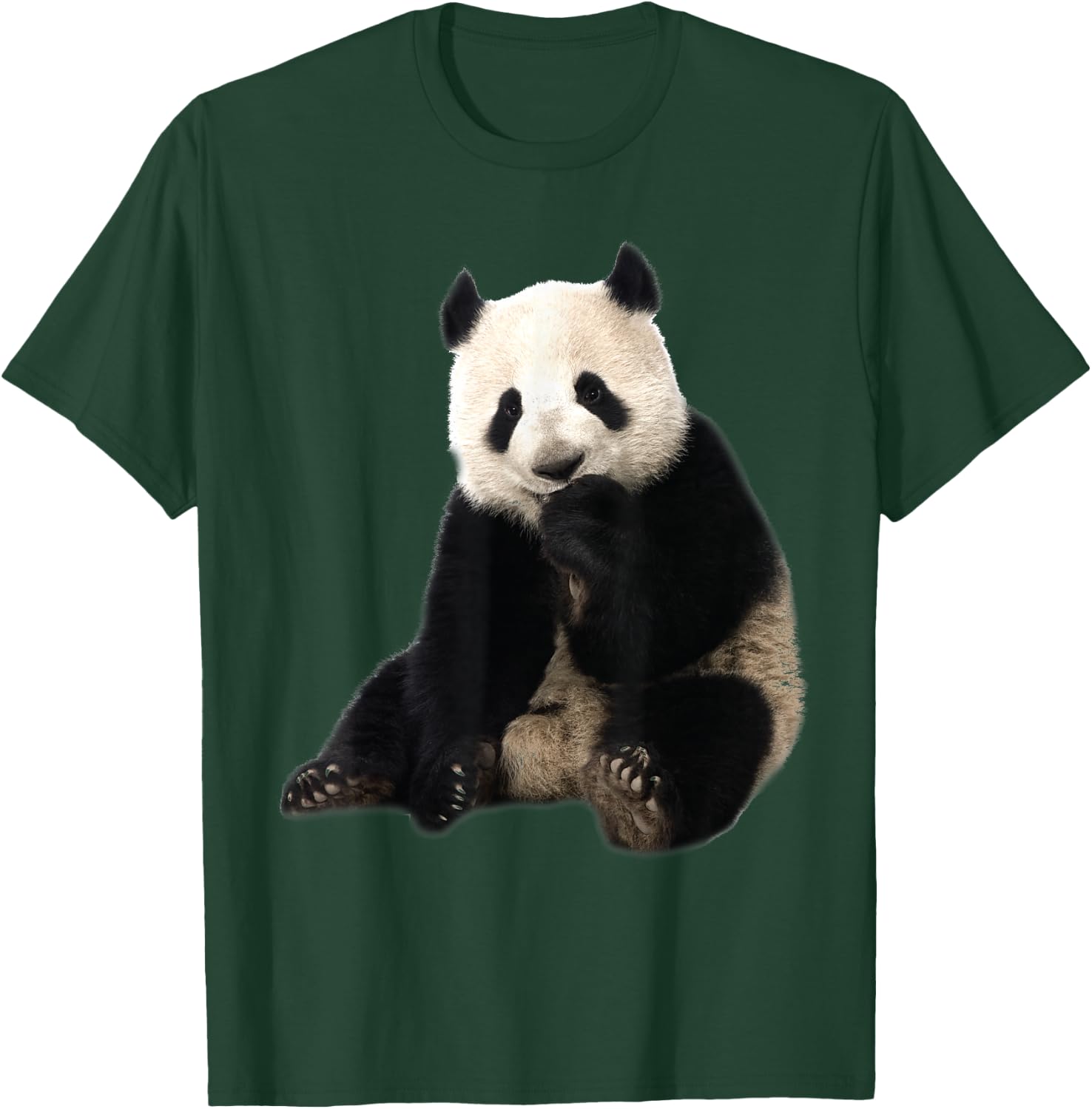 Cute Black And White Panda Bear - I Love Animal Bears T-Shirt - T-Shirt | Forest