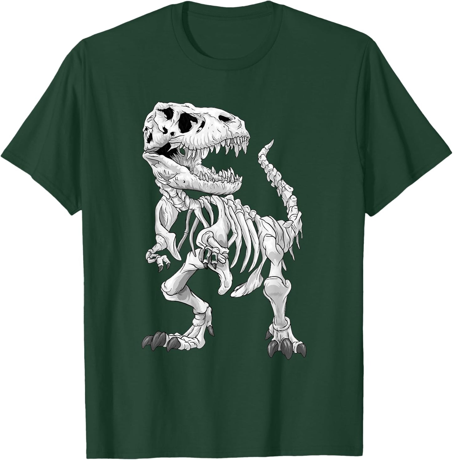 T-Rex Skeleton Dino Bones Paleontologist Fossil Dinosaur T-Shirt - T-Shirt | Forest