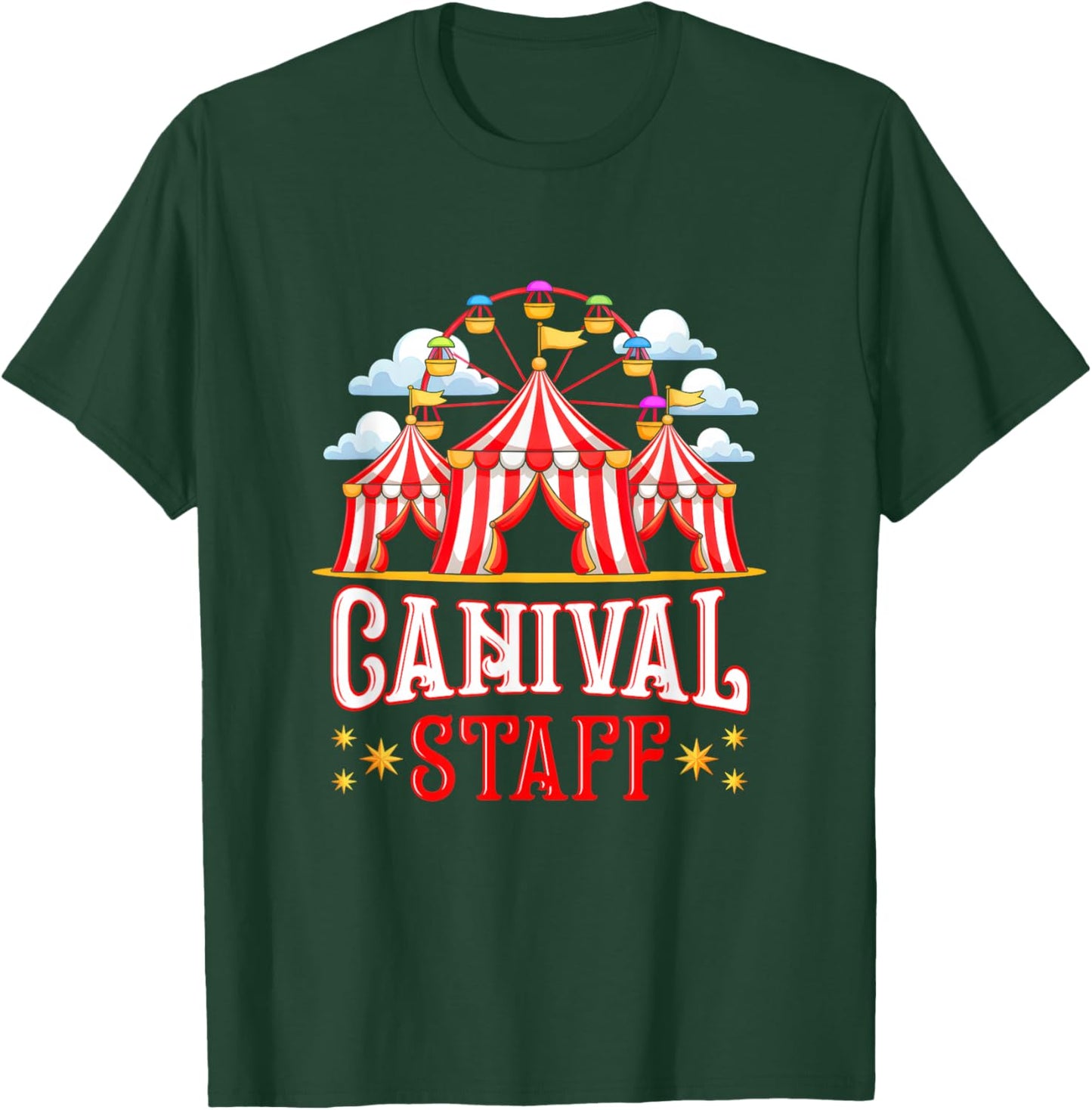 Carnival Staff Funny Circus Staff Costume Circus Theme Party T-Shirt - T-Shirt | Forest