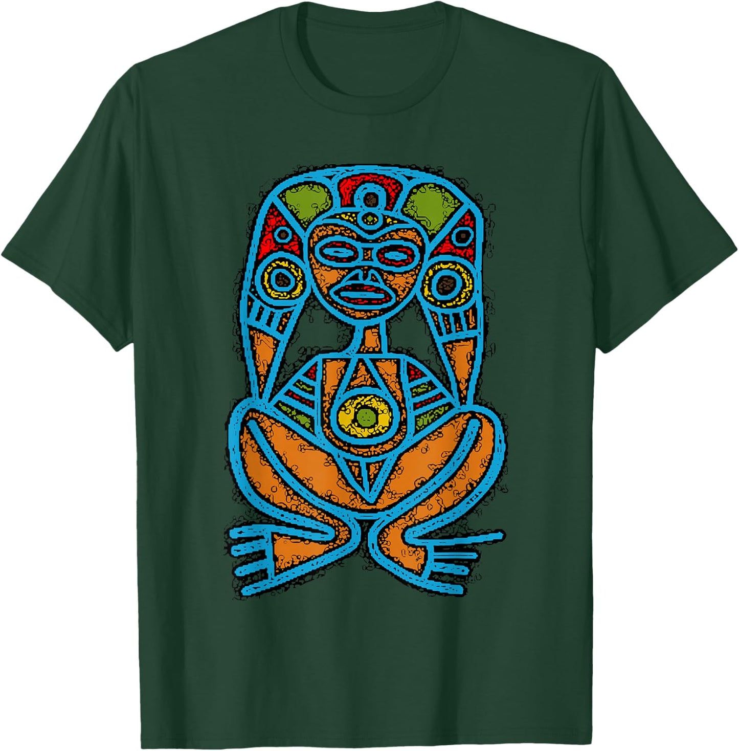 Atabey Goddess Taino Art Symbol Puerto Rico Boricua T-Shirt - T-Shirt | Forest