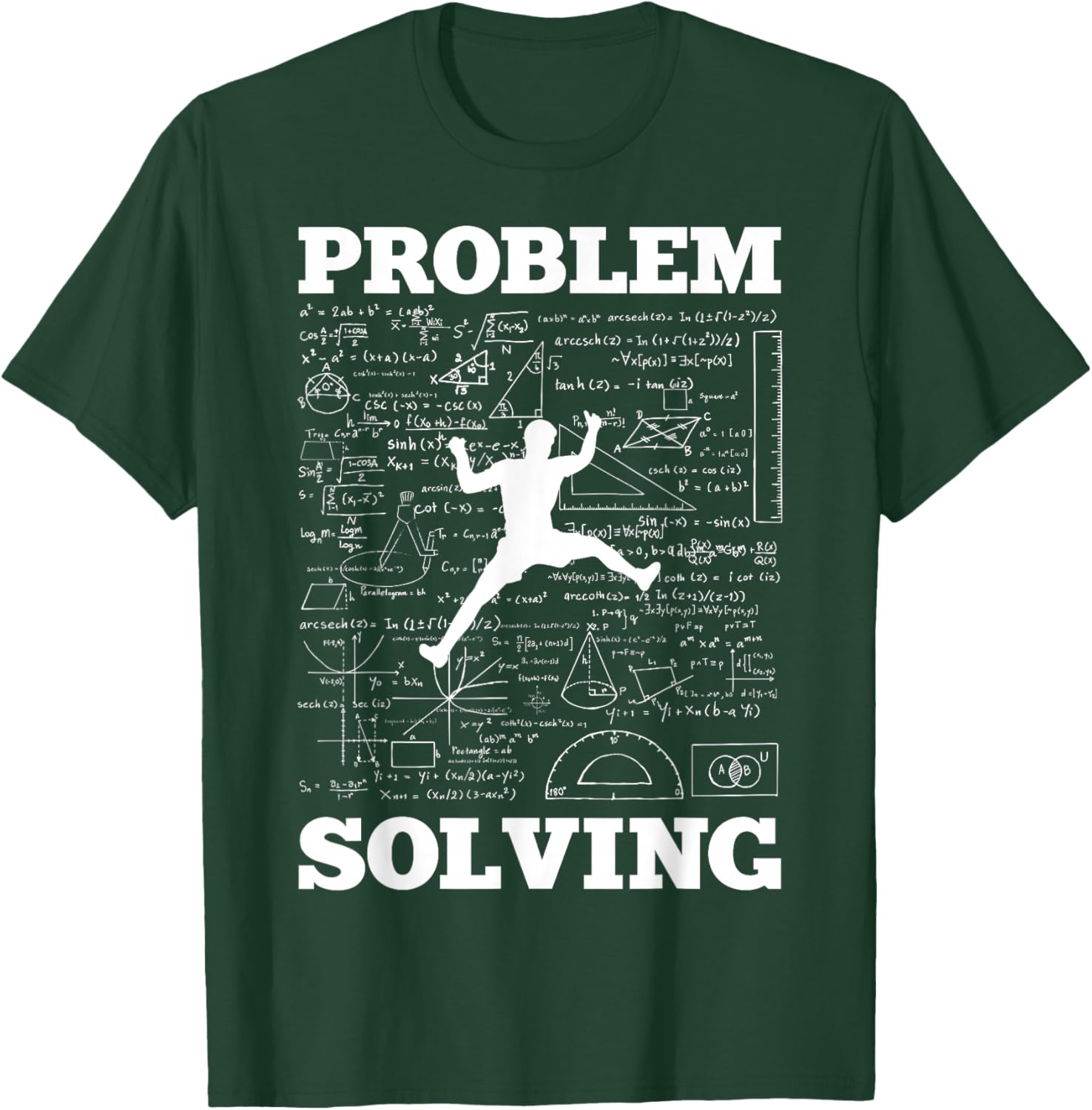 Problem Solving Climber Rock Climbing Bouldering Pun Funny T-Shirt - T-Shirt | Forest
