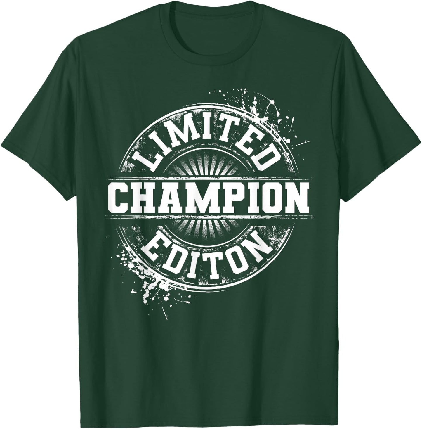 CHAMPION Funny Surname Family Tree Birthday Reunion Gift T-Shirt - T-Shirt | Forest