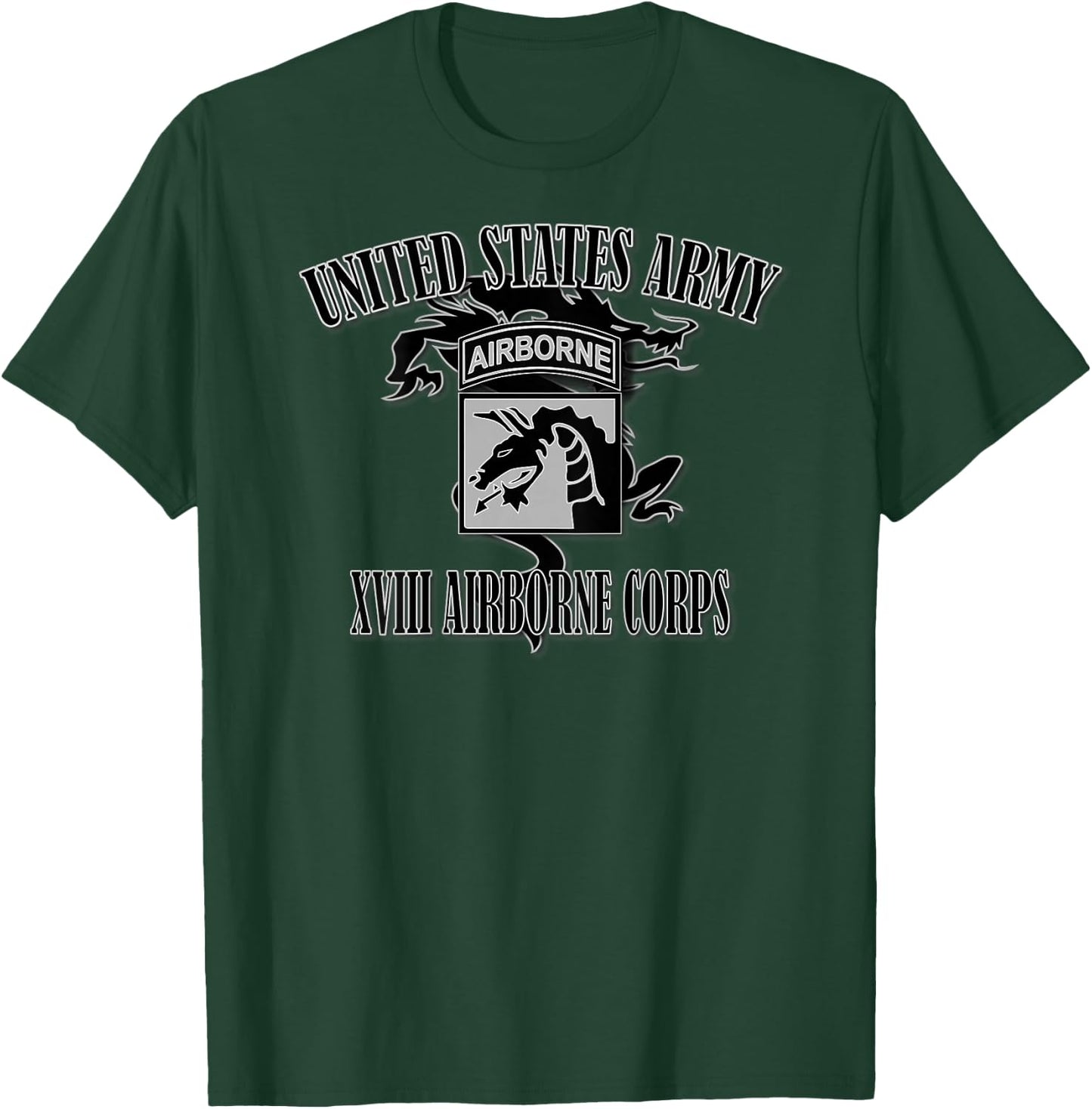 XVIII Airborne Corps (Back Design) T-Shirt - T-Shirt | Forest
