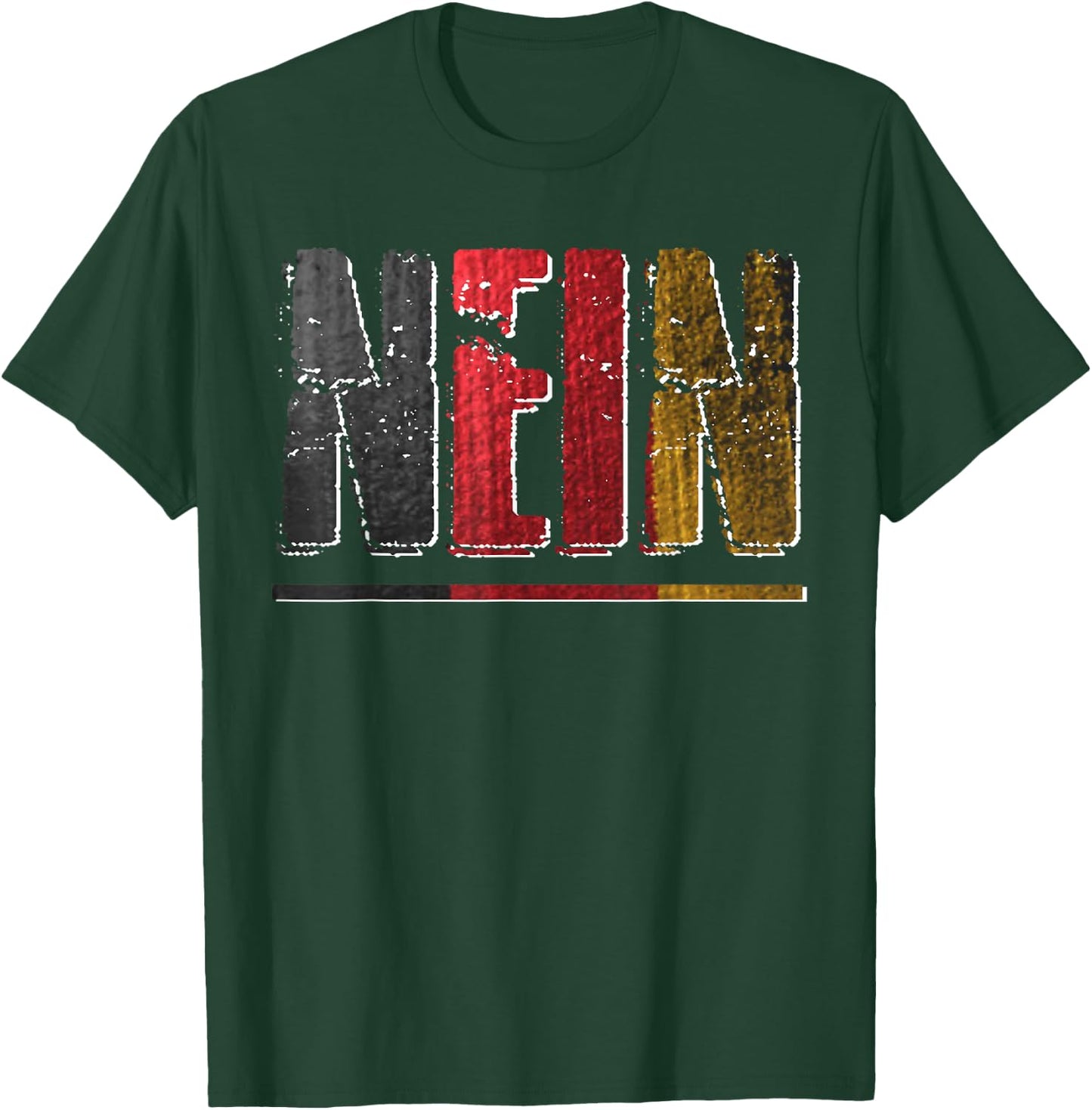 Nein Funny German No Word Saying Vintage Gift T-Shirt - T-Shirt | Forest