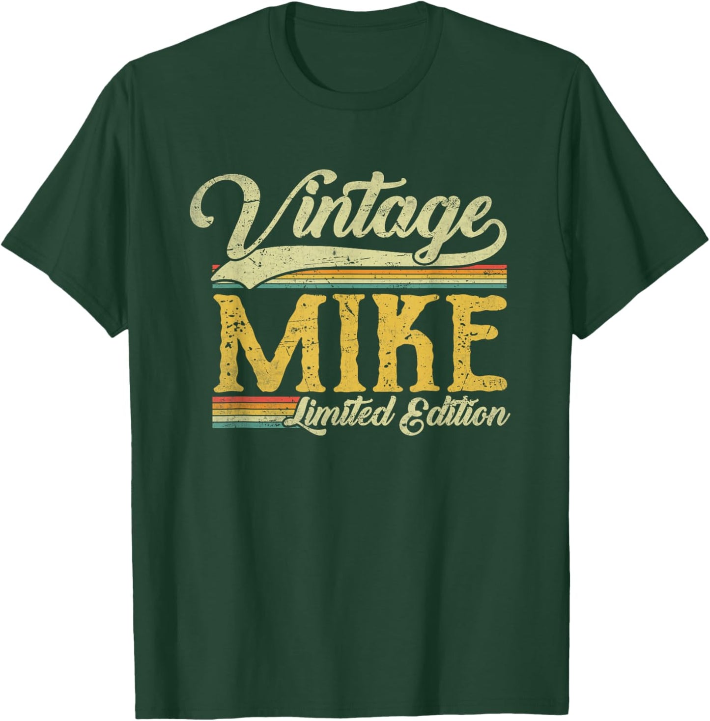 Vintage Mike Name Saying Funny Mike T-Shirt - T-Shirt | Forest