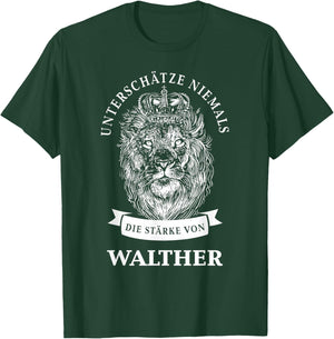 Walther Gift Name Lion T-Shirt - T-Shirt | Forest