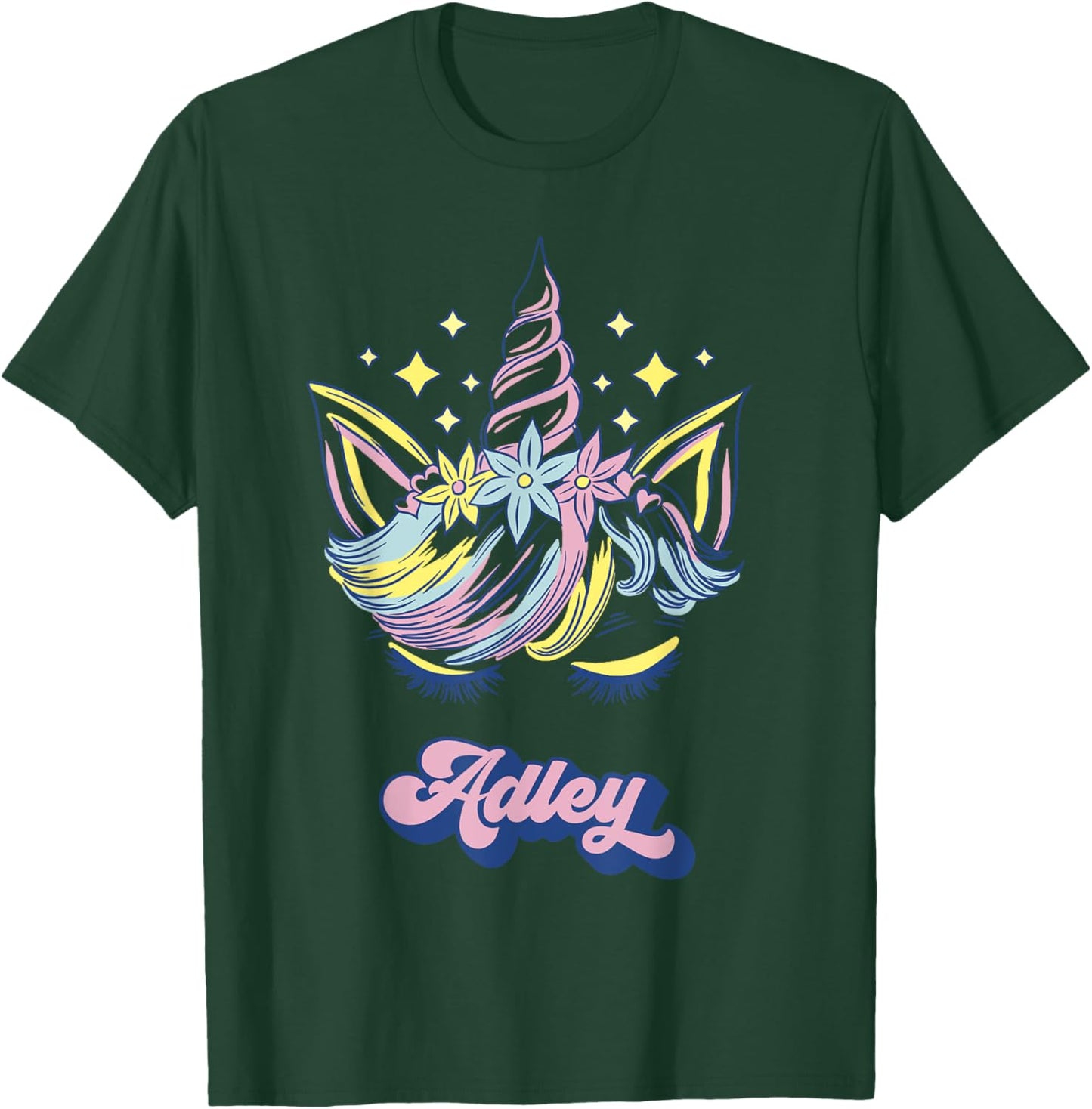 Adley Merch Unicorn Design T-Shirt - T-Shirt | Forest