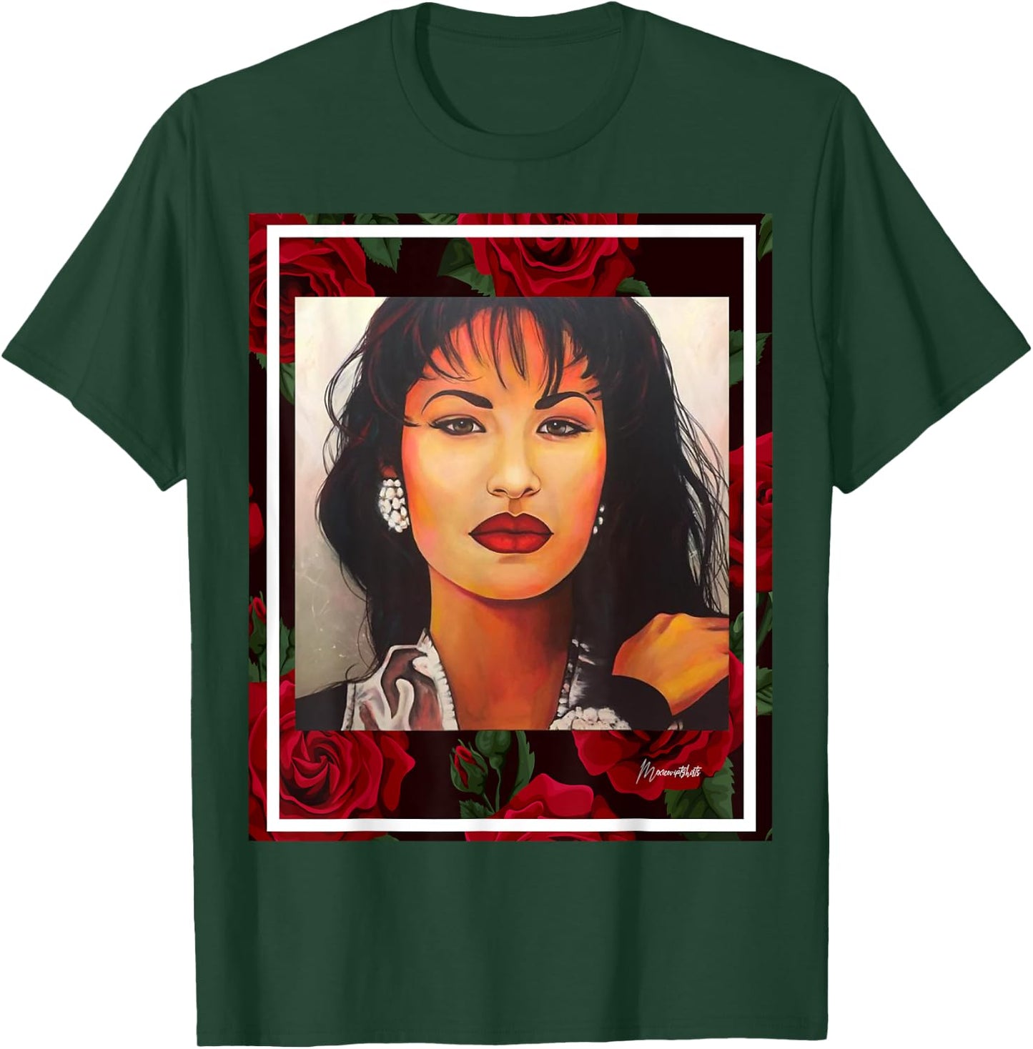 Red Roses Mexican Artist T-Shirt - T-Shirt | Forest