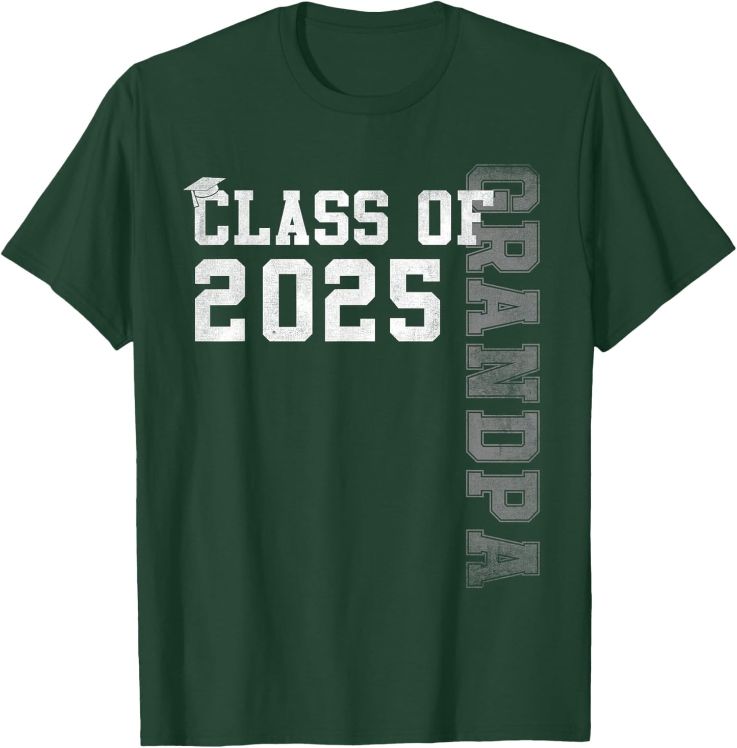 Grandpa Senior 2025 Proud Grandpa Of A Class Of 2025 T-Shirt - T-Shirt | Forest