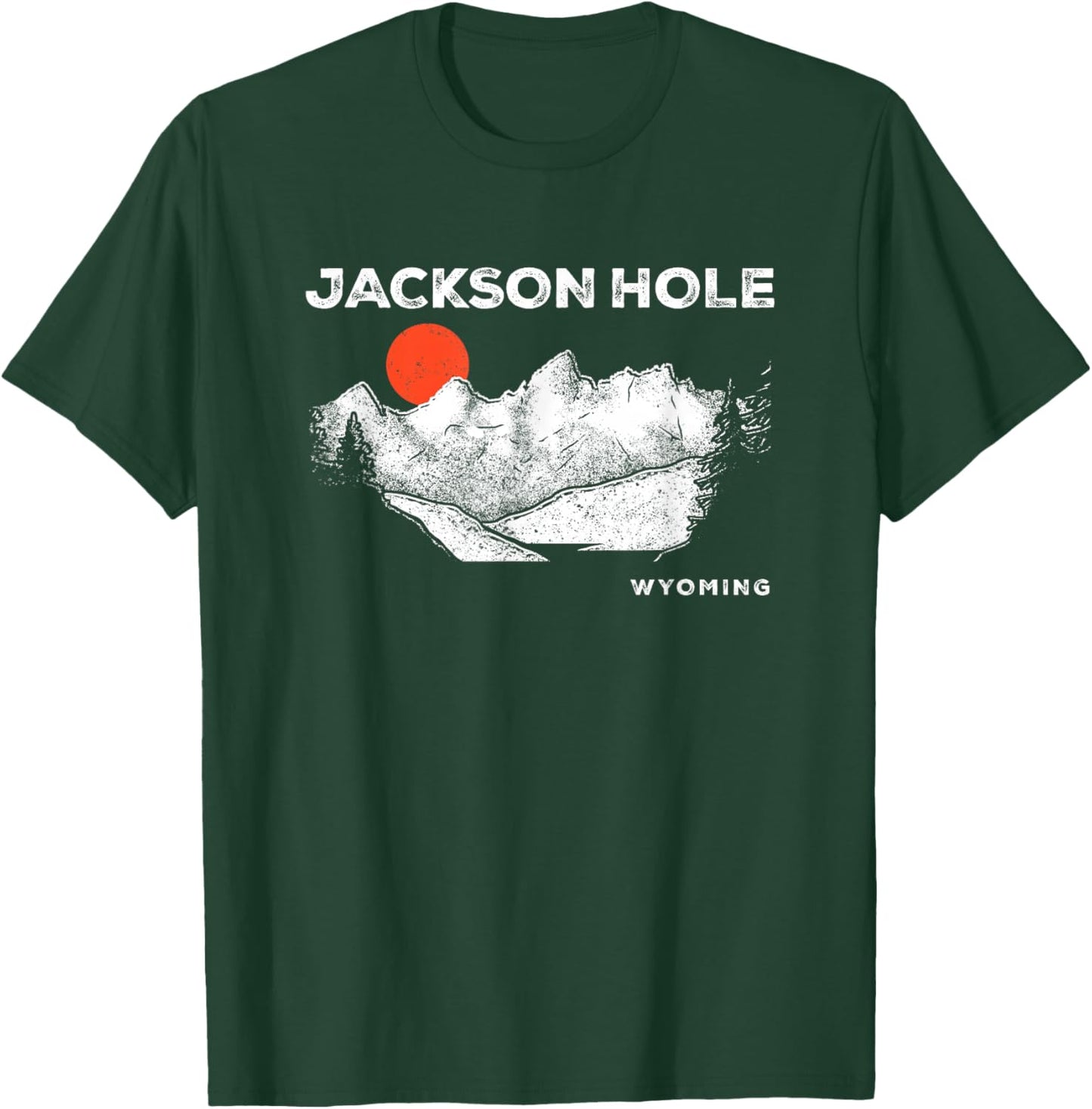 Retro Jackson Hole Wyoming Grand Teton Vintage T-Shirt - T-Shirt | Forest
