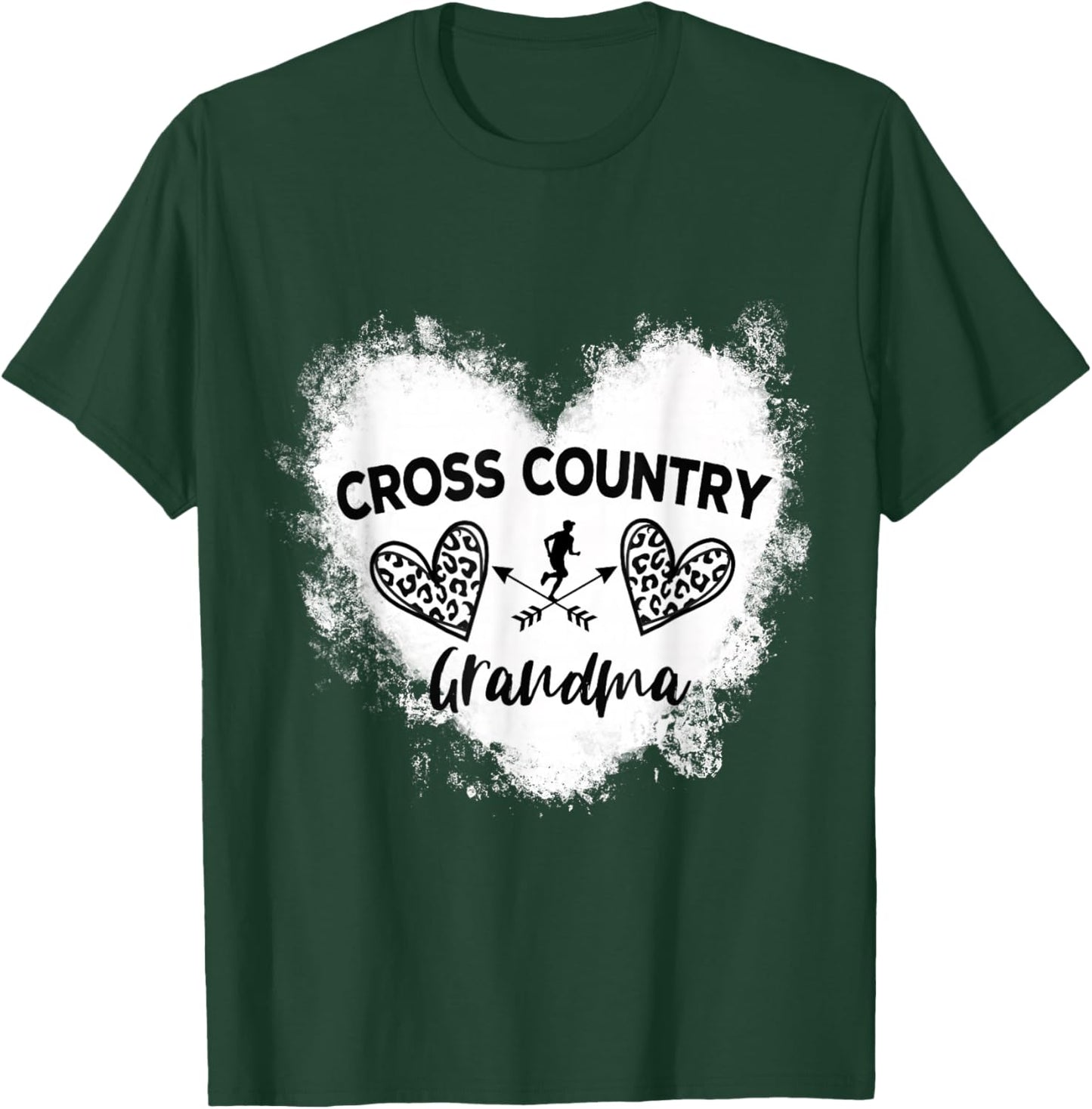 Funny Cross Country Grandma Cross Country Running T-Shirt - T-Shirt | Forest