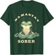 Narcotics Anonymous Frog Namastay Sober Support Sobriety T-Shirt - T-Shirt | Forest