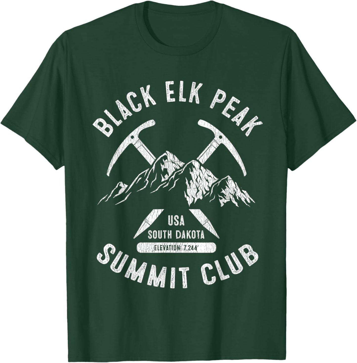 Black Elk Peak Summit Club I Climbed Black Elk Peak T-Shirt - T-Shirt | Forest