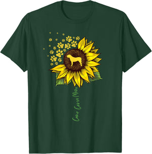 Cane Corso Mom Sunflower Italian Mastiff Gifts Dog Mom Mama Women Kids T-Shirt - T-Shirt | Forest
