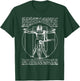 DA Vinci Vitruvian Guitar Man Rock Music Fan Rock n Roll T-Shirt - T-Shirt | Forest