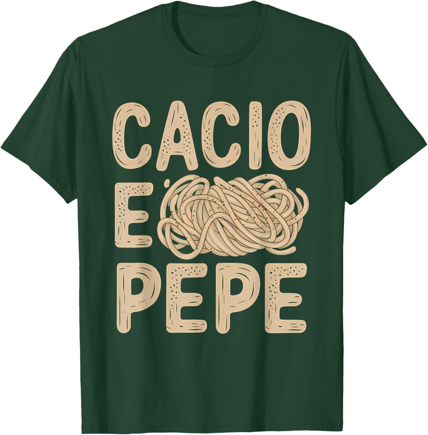 Cacio e Pepe Italian Foodie Pasta Food Lover T-Shirt - T-Shirt | Forest
