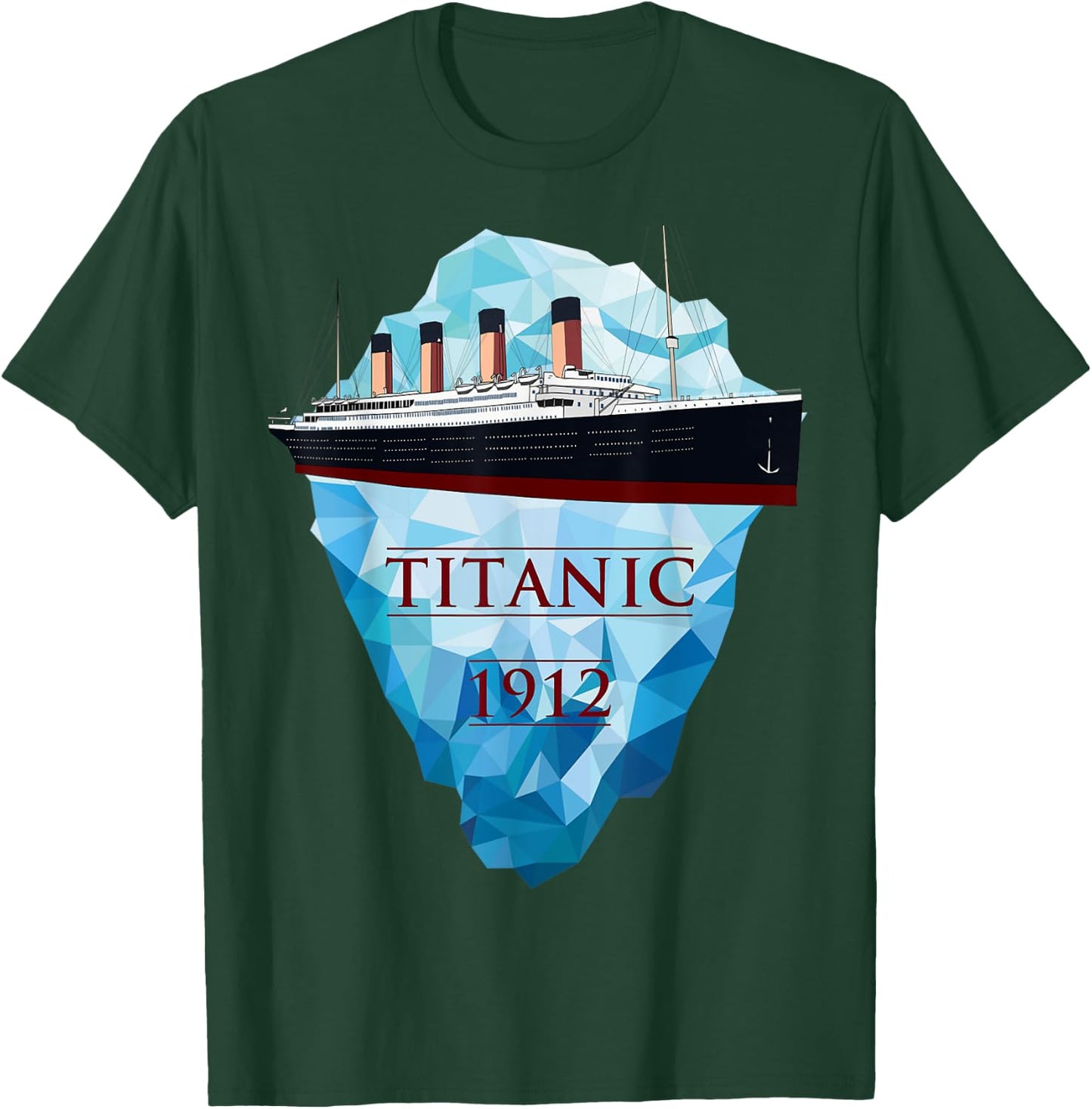Titanic Shirt Vintage Ocean Cruise Sailing Ship Voyage 1912 T-Shirt - T-Shirt | Forest