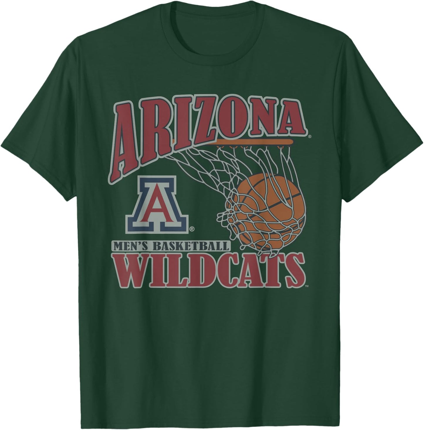 Elite Authentics Arizona Wildcats Men's Basketball Vintage Navy Blue T-Shirt - T-Shirt | Forest
