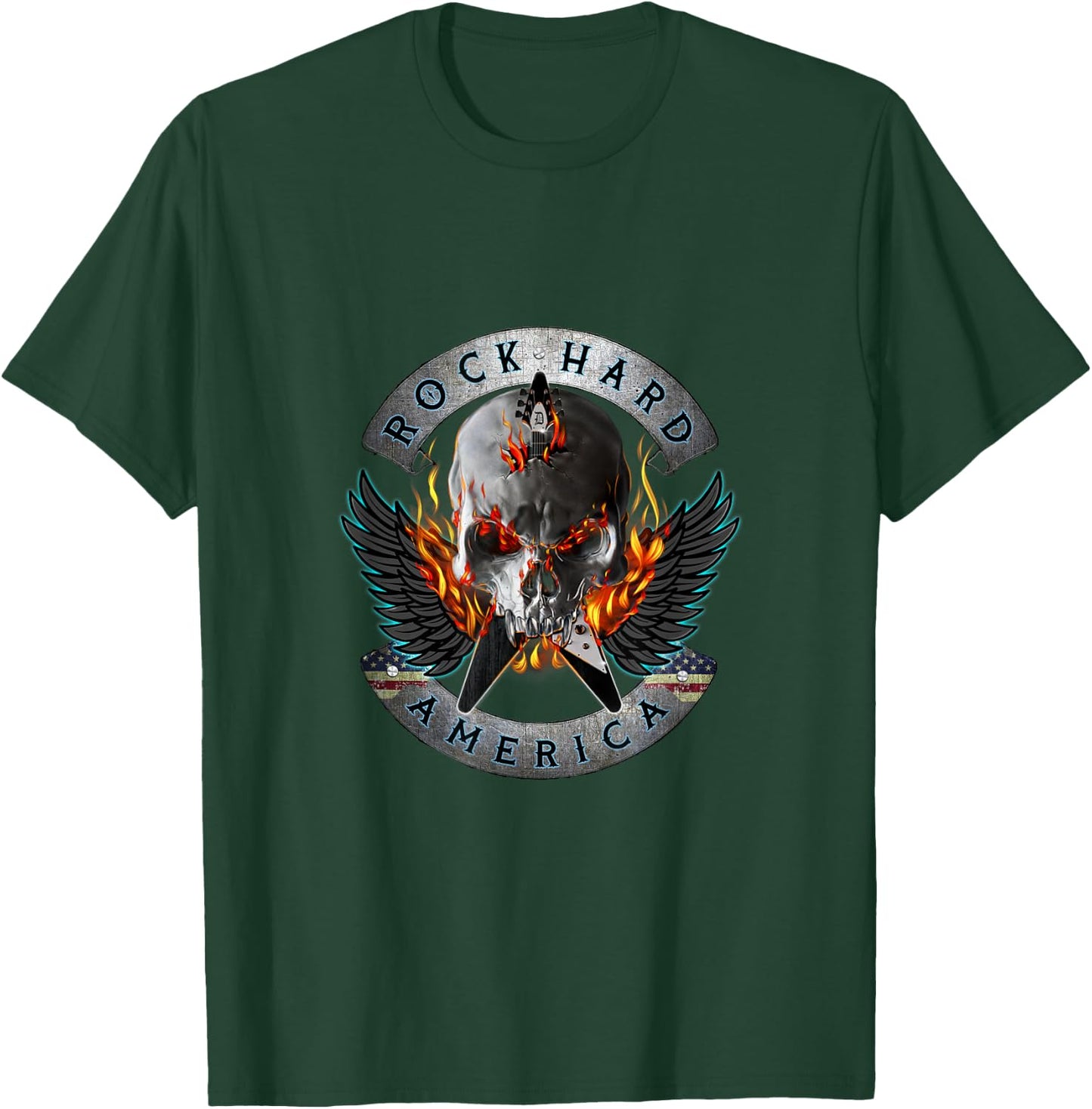 Rock Hard America by K.K. Downing Heavy Metal T-Shirt - T-Shirt | Forest