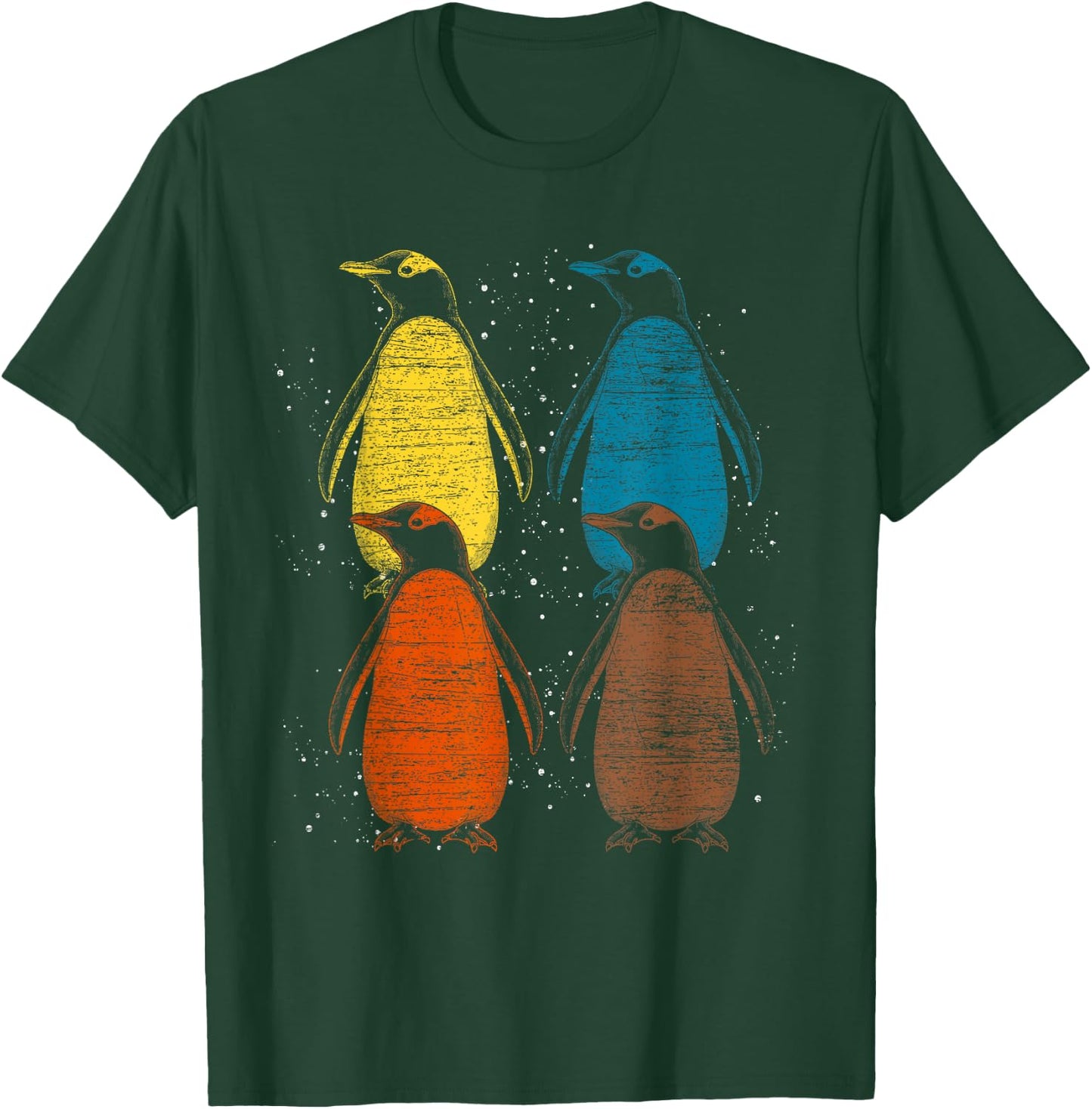 Retro Antarctic Animal Lover Zoo Keeper Gift Cute Penguin T-Shirt - T-Shirt | Forest