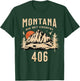 406 Montana Area Code, Big Sky Country, Montana Outdoors T-Shirt - T-Shirt | Forest
