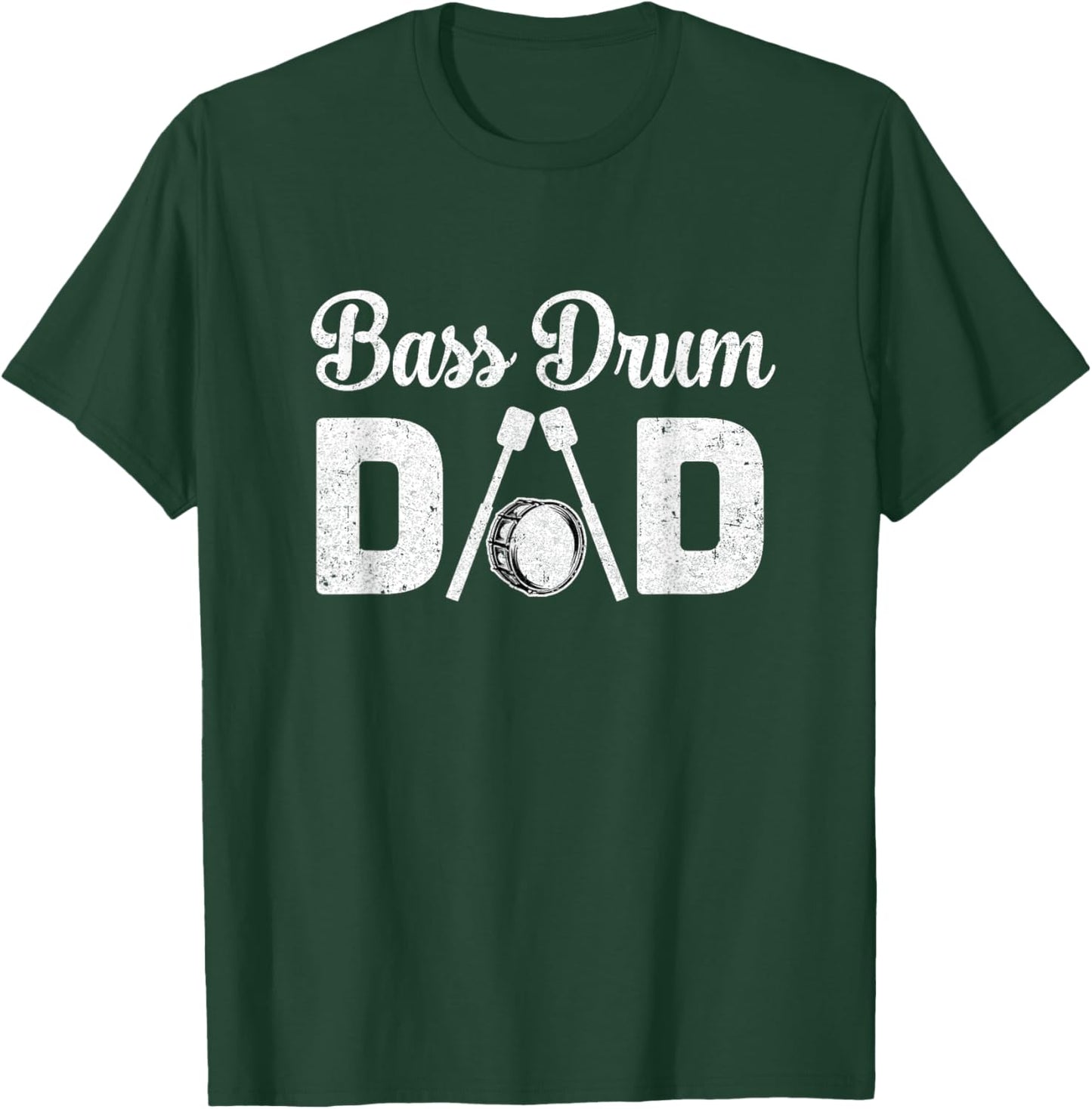 Bass Drum Dad Funny Marching Band For Mothers Day T-Shirt - T-Shirt | Forest