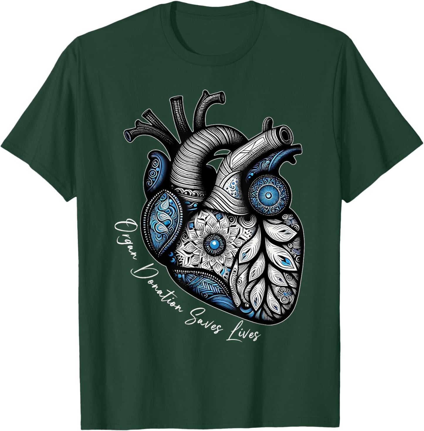 Organ Donation Saves Lives Heart Transplant Cardiac Nurse T-Shirt - T-Shirt | Forest