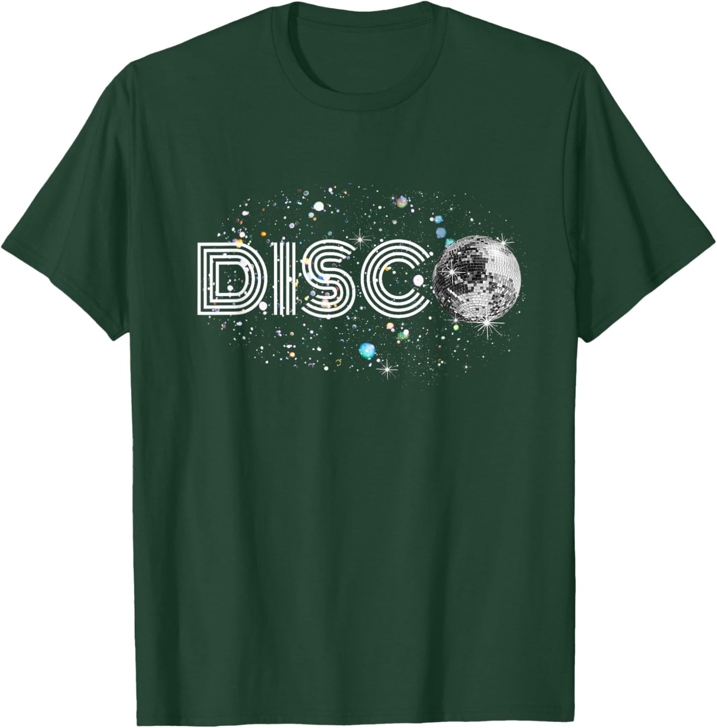 Black And White Disco Ball Club T-Shirt - T-Shirt | Forest