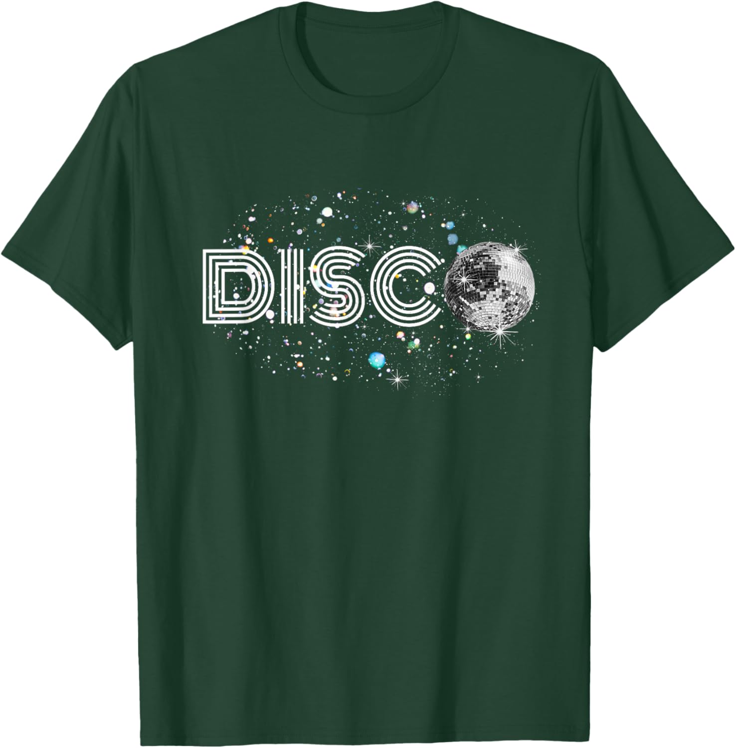 Black And White Disco Ball Club T-Shirt - T-Shirt | Forest