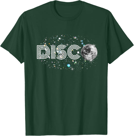 Black And White Disco Ball Club T-Shirt - T-Shirt | Forest