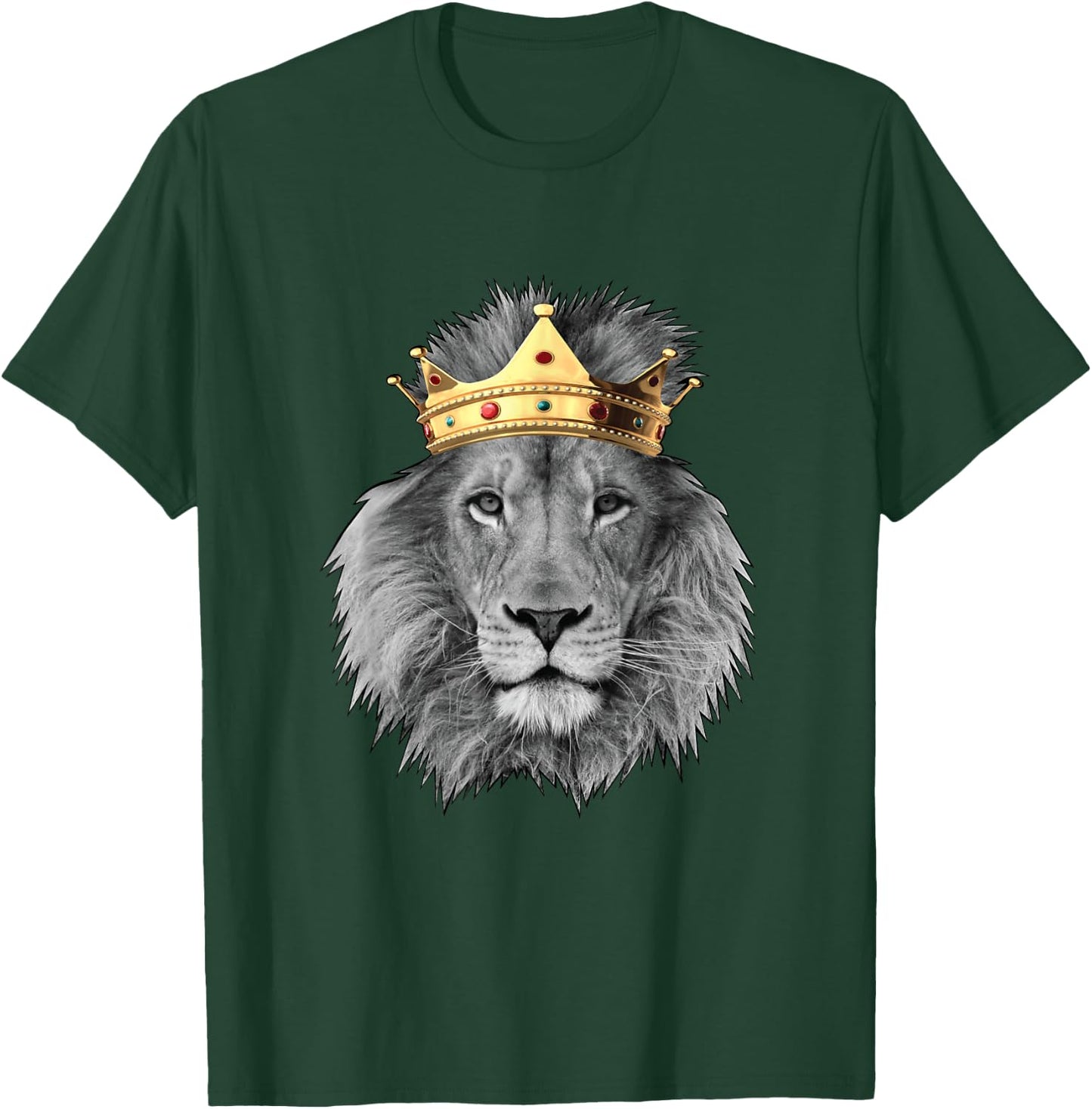 King Lion Crown Super King of Animals Shirt T-Shirt - T-Shirt | Forest