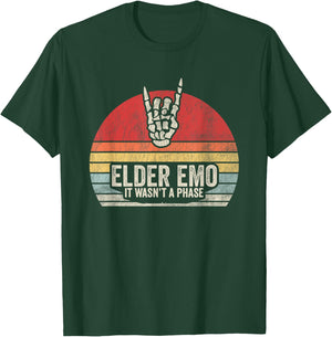 Elder Emo It Wasn't A Phase Vintage T-Shirt - T-Shirt | Forest