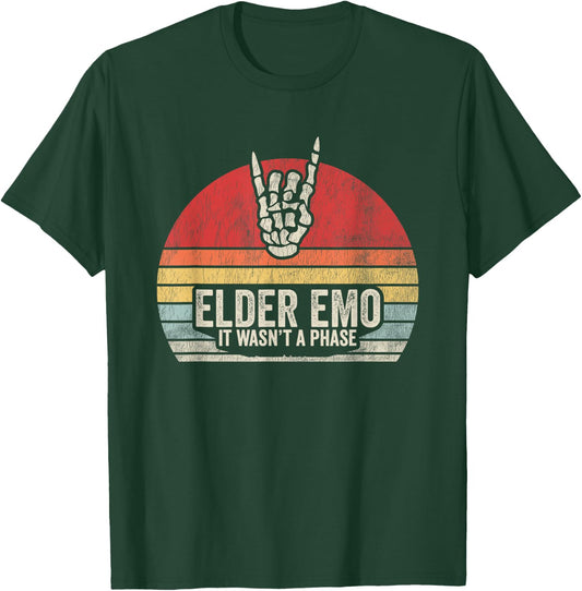 Elder Emo It Wasn't A Phase Vintage T-Shirt - T-Shirt | Forest