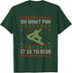 Oh What Fun It Is To Ride Snowboard Ugly Christmas T-Shirt - T-Shirt | Forest
