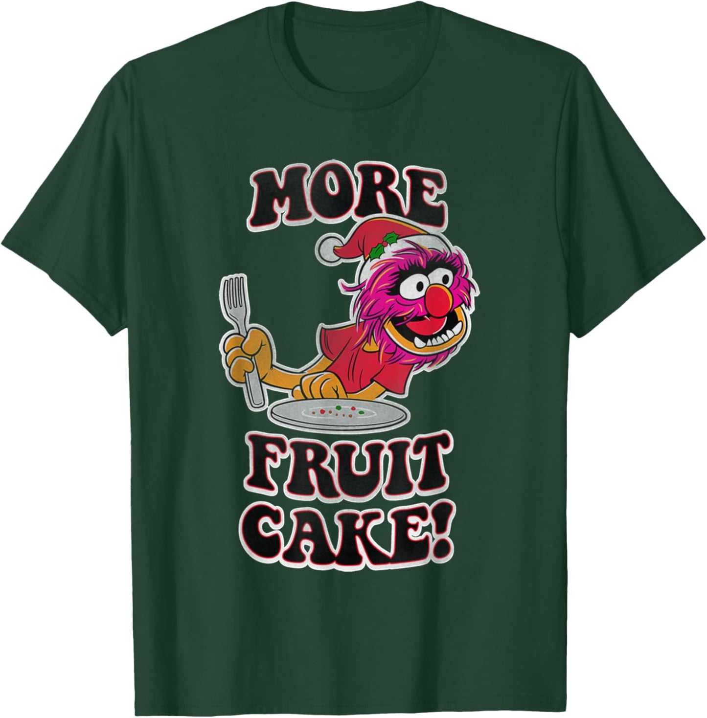 Disney The Muppets Christmas Animal More Fruit Cake! Poster T-Shirt - T-Shirt | Forest