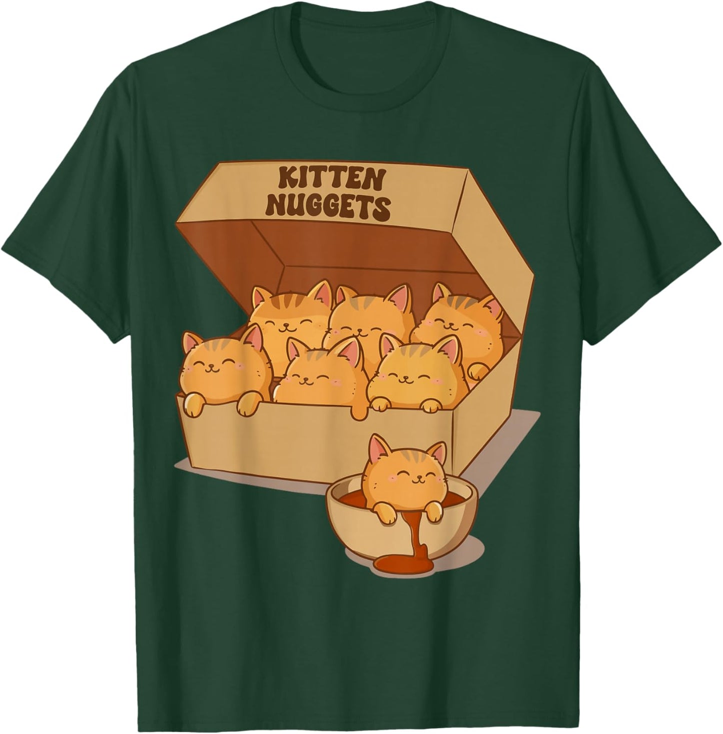 Kitten Nuggets Gourmet T-Shirt - T-Shirt | Forest